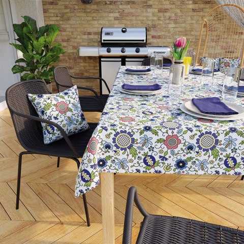 KASBI Tkanina na zasłony NINA WODOODPORNA, szer. 160cm, wielokolorowy D00179/NIW/001/160000/1