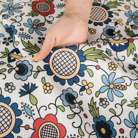 KASBI Tkanina na zasłony NINA WODOODPORNA, szer. 160cm, wielokolorowy D00179/NIW/001/160000/1