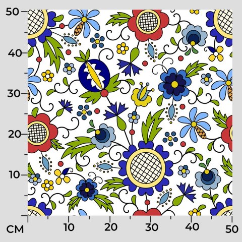 KASBI Tkanina na zasłony NINA WODOODPORNA, szer. 160cm, wielokolorowy D00179/NIW/001/160000/1
