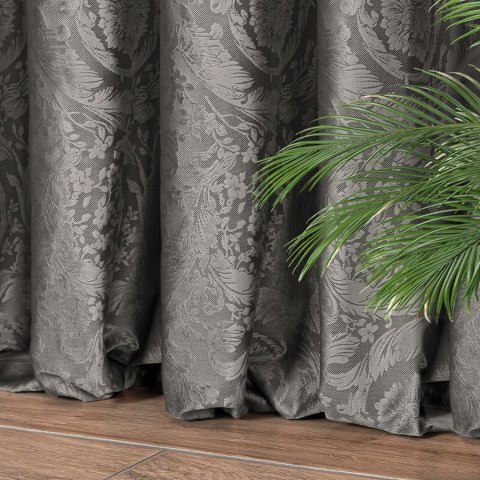 LARISA Tkanina na zasłony, wys. 300cm, kolor 024 szary 374817/TDP/024/000300/1