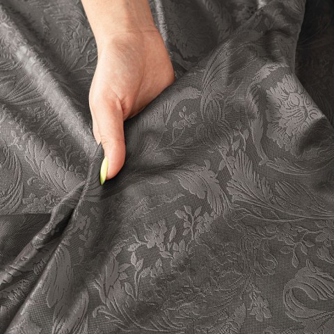 LARISA Tkanina na zasłony, wys. 300cm, kolor 024 szary 374817/TDP/024/000300/1