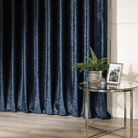 LARISA Tkanina na zasłony, wys. 300cm, kolor 028 ciemno niebieski 374817/TDP/028/000300/1