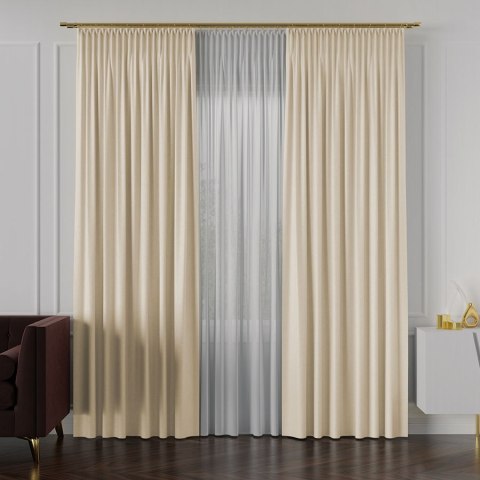 LUKRECJA Tkanina na zasłony, wys. 310cm, kolor 001 ecru 535008/TDP/001/000310/1