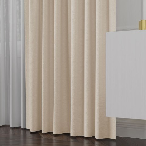 LUKRECJA Tkanina na zasłony, wys. 310cm, kolor 005 beżowy 535008/TDP/005/000310/1