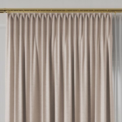 LUKRECJA Tkanina na zasłony, wys. 310cm, kolor 006 pastelowy beż 535008/TDP/006/000310/1