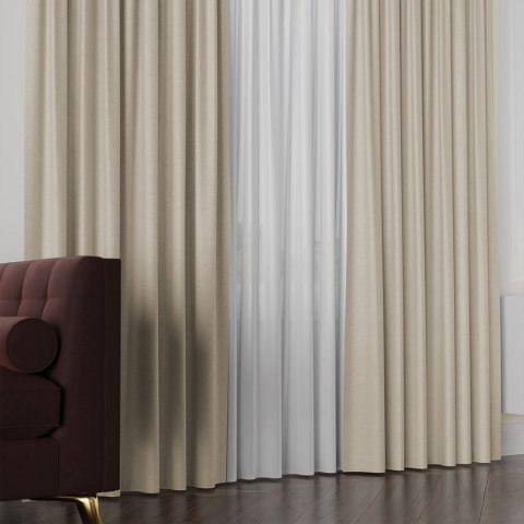 LUKRECJA Tkanina na zasłony, wys. 310cm, kolor 007 cappuccino 535008/TDP/007/000310/1