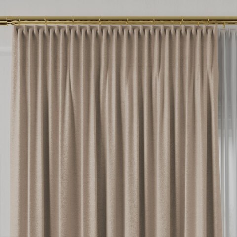 LUKRECJA Tkanina na zasłony, wys. 310cm, kolor 008 ciemny beż 535008/TDP/008/000310/1