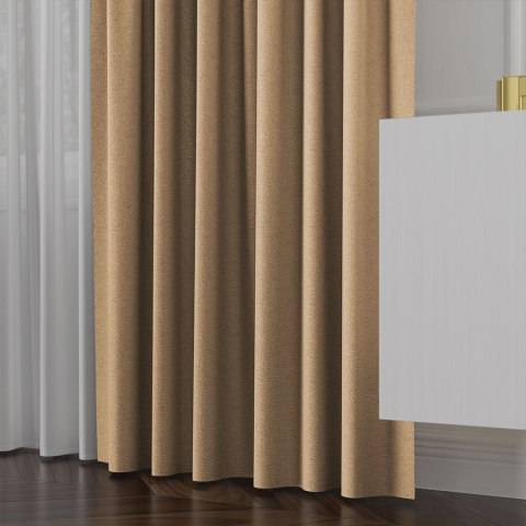 LUKRECJA Tkanina na zasłony, wys. 310cm, kolor 010 ciepły kawowy 535008/TDP/010/000310/1