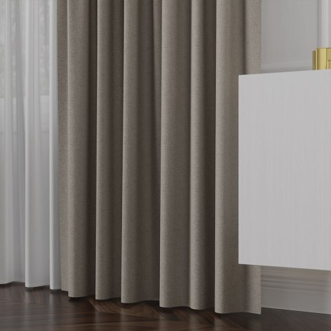 LUKRECJA Tkanina na zasłony, wys. 310cm, kolor 011 pastelowy szary 535008/TDP/011/000310/1