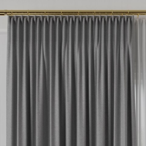 LUKRECJA Tkanina na zasłony, wys. 310cm, kolor 012 jasny szary 535008/TDP/012/000310/1