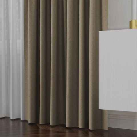 LUKRECJA Tkanina na zasłony, wys. 310cm, kolor 013 ciepły ciemny szary 535008/TDP/013/000310/1