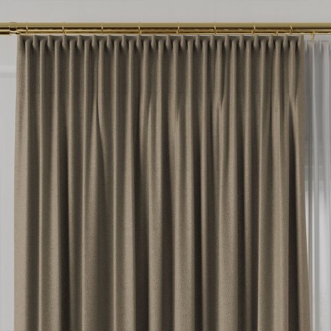 LUKRECJA Tkanina na zasłony, wys. 310cm, kolor 013 ciepły ciemny szary 535008/TDP/013/000310/1