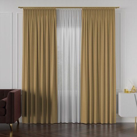 LUKRECJA Tkanina na zasłony, wys. 310cm, kolor 017 karmelowy 535008/TDP/017/000310/1