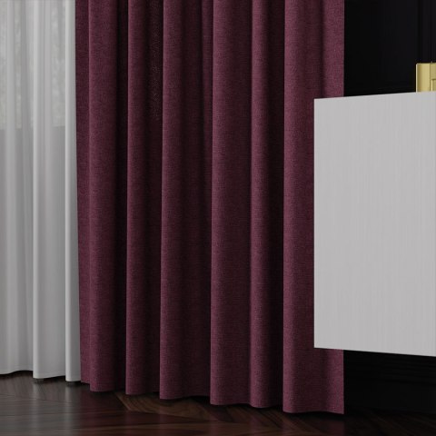 LUKRECJA Tkanina na zasłony, wys. 310cm, kolor 020 burgundowy 535008/TDP/020/000310/1