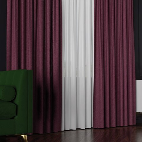 LUKRECJA Tkanina na zasłony, wys. 310cm, kolor 020 burgundowy 535008/TDP/020/000310/1