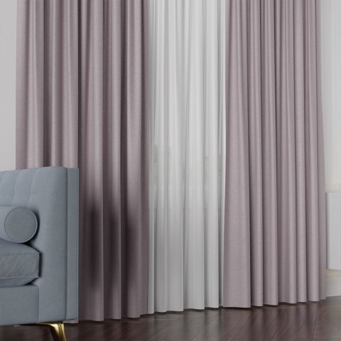 LUKRECJA Tkanina na zasłony, wys. 310cm, kolor 021 pastelowy róż 535008/TDP/021/000310/1