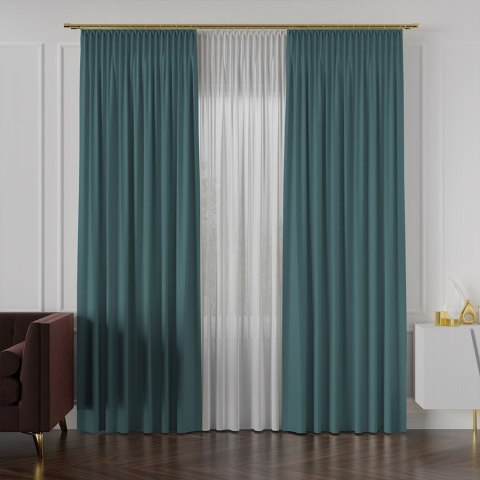 LUKRECJA Tkanina na zasłony, wys. 310cm, kolor 025 morski 535008/TDP/025/000310/1