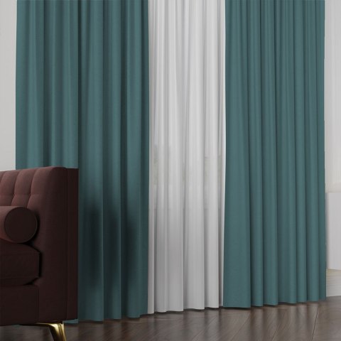 LUKRECJA Tkanina na zasłony, wys. 310cm, kolor 025 morski 535008/TDP/025/000310/1