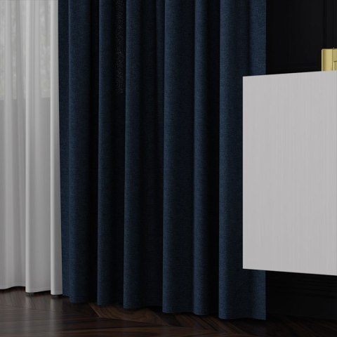 LUKRECJA Tkanina na zasłony, wys. 310cm, kolor 029 granatowy 535008/TDP/029/000310/1