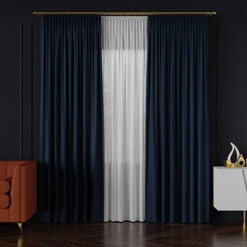 LUKRECJA Tkanina na zasłony, wys. 310cm, kolor 029 granatowy 535008/TDP/029/000310/1