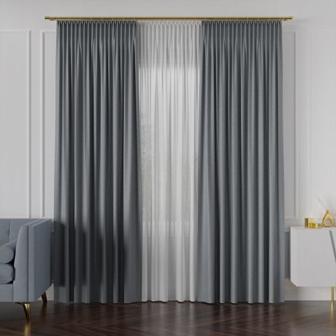 LUKRECJA Tkanina na zasłony, wys. 310cm, kolor 030 jasny szary 535008/TDP/030/000310/1