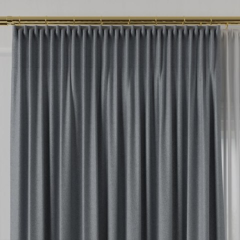 LUKRECJA Tkanina na zasłony, wys. 310cm, kolor 030 jasny szary 535008/TDP/030/000310/1