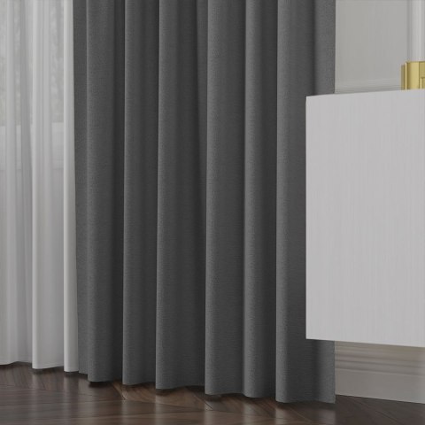 LUKRECJA Tkanina na zasłony, wys. 310cm, kolor 031 szary 535008/TDP/031/000310/1