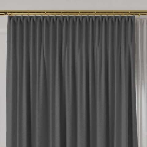 LUKRECJA Tkanina na zasłony, wys. 310cm, kolor 031 szary 535008/TDP/031/000310/1
