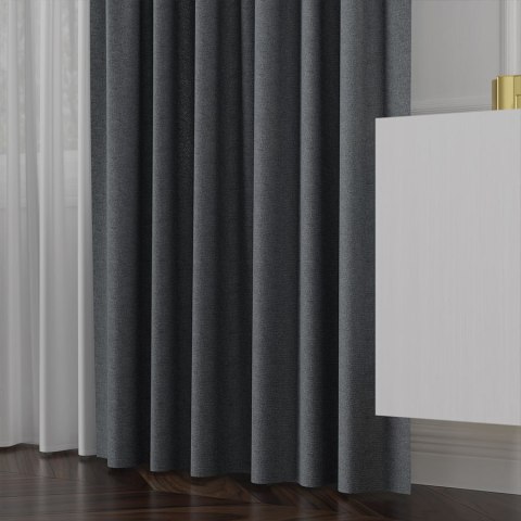 LUKRECJA Tkanina na zasłony, wys. 310cm, kolor 033 chłodny szary 535008/TDP/033/000310/1