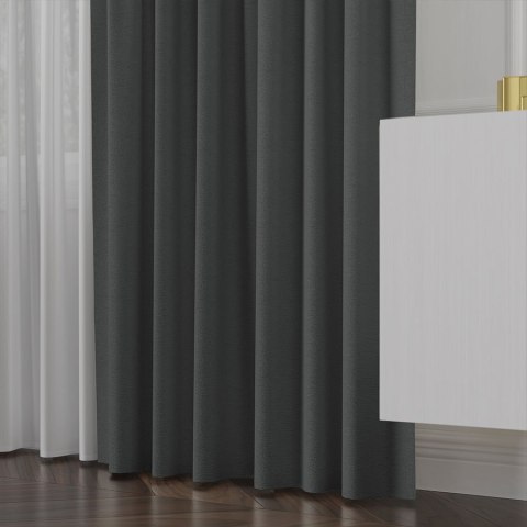 LUKRECJA Tkanina na zasłony, wys. 310cm, kolor 034 grafitowy 535008/TDP/034/000310/1