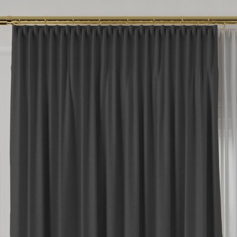 LUKRECJA Tkanina na zasłony, wys. 310cm, kolor 035 ciemny grafit 535008/TDP/035/000310/1