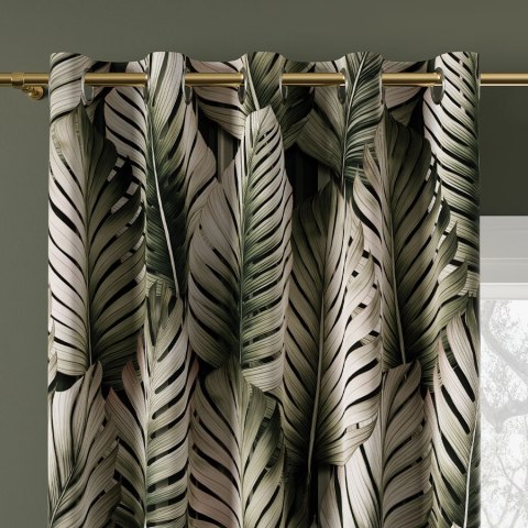 TROPICANA Tkanina na zasłony BLACKOUT, wys. 300cm, kolor zielony D00202/BLC/001/000300/1