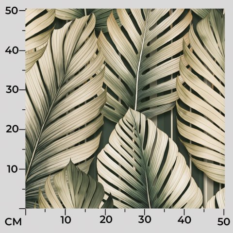 TROPICANA Tkanina na zasłony BLACKOUT, wys. 300cm, kolor zielony D00202/BLC/001/000300/1