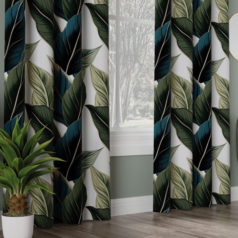 ZURIN Tkanina na zasłony BLACKOUT, wys. 300cm, kolor zielony D00243/BLC/001/000300/1