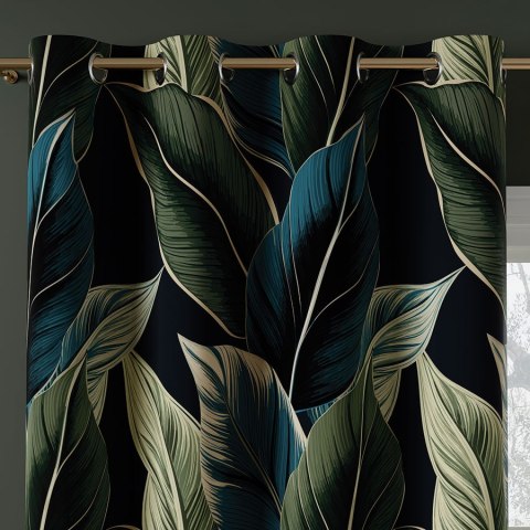 ZURIN Tkanina na zasłony BLACKOUT, wys. 300cm, kolor granatowy D00243/BLC/002/000300/1