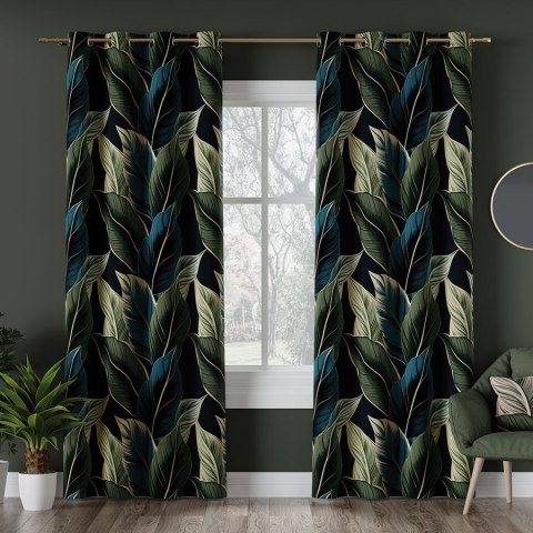 ZURIN Tkanina na zasłony BLACKOUT, wys. 300cm, kolor granatowy D00243/BLC/002/000300/1