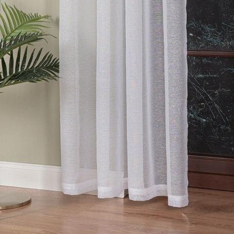 Firana gotowa na przelotkach, 140x250 cm, kolor biały 400001/FGP/001/140250/1