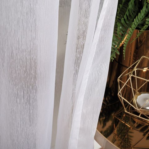 Firana gotowa na przelotkach, 140x250 cm, kolor biały 400001/FGP/001/140250/1