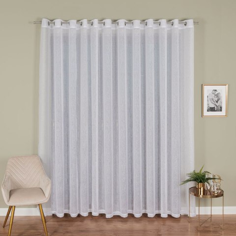 Firana gotowa na przelotkach, 250x300cm, kolor biały 400001/FGP/001/300250/1