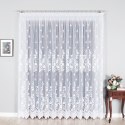 LUDWIKA Firanka żakardowa ze wzorem po całości, wys. 270cm, kolor biały 023092/000/001/000270/1