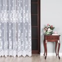 LUDWIKA Firanka żakardowa ze wzorem po całości, wys. 270cm, kolor biały 023092/000/001/000270/1