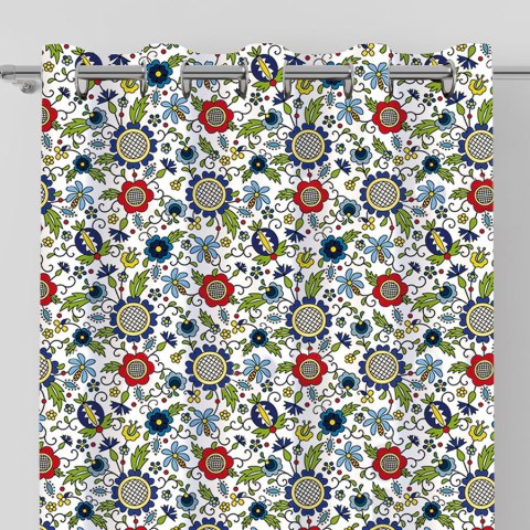 KASBI Tkanina na zasłony NINA WODOODPORNA, szer. 160cm, wielokolorowy D00179/NIW/001/160000/1