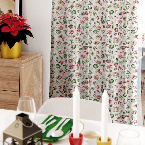 DZIADKI DO ORZECHÓW MIX Tkanina na zasłony NINA WODOODPORNA, szer. 160cm, kolor 009 wielokolorowy DBN267/NIW/009/160000/1