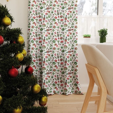 DZIADKI DO ORZECHÓW MIX Tkanina na zasłony NINA WODOODPORNA, szer. 160cm, kolor 009 wielokolorowy DBN267/NIW/009/160000/1