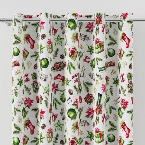 DZIADKI DO ORZECHÓW MIX Tkanina na zasłony NINA WODOODPORNA, szer. 160cm, kolor 009 wielokolorowy DBN267/NIW/009/160000/1