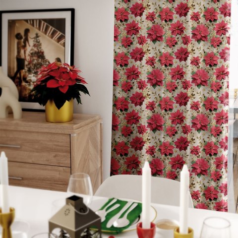 GWIAZDA BETLEJEMSKA Tkanina na zasłony NINA WODOODPORNA, szer. 160cm, kolor 009 wielokolorowy DBN272/NIW/009/160000/1