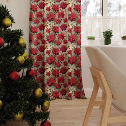 GWIAZDA BETLEJEMSKA Tkanina na zasłony NINA WODOODPORNA, szer. 160cm, kolor 009 wielokolorowy DBN272/NIW/009/160000/1