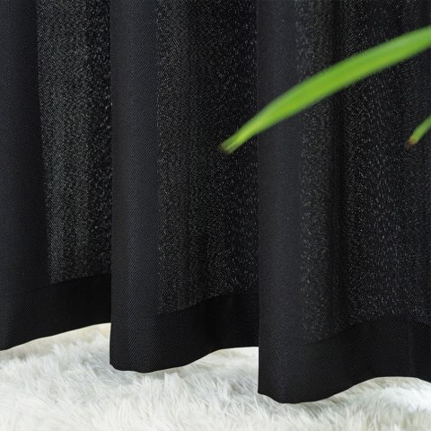 JODEŁKA Tkanina na zasłony, wys. 300cm, kolor 111 czarny 724330/TDP/111/000300/1