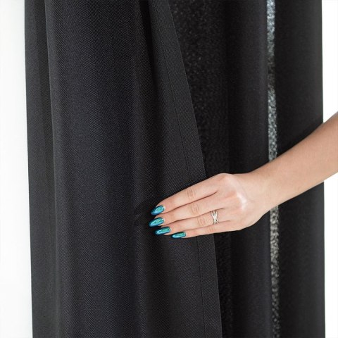 JODEŁKA Tkanina na zasłony, wys. 300cm, kolor 111 czarny 724330/TDP/111/000300/1