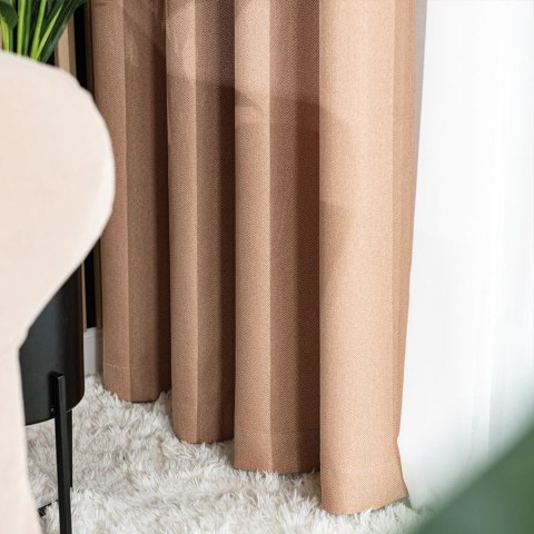 JODEŁKA Tkanina na zasłony, wys. 300cm, kolor 328 ciemny beżowy 724330/TDP/328/000300/1